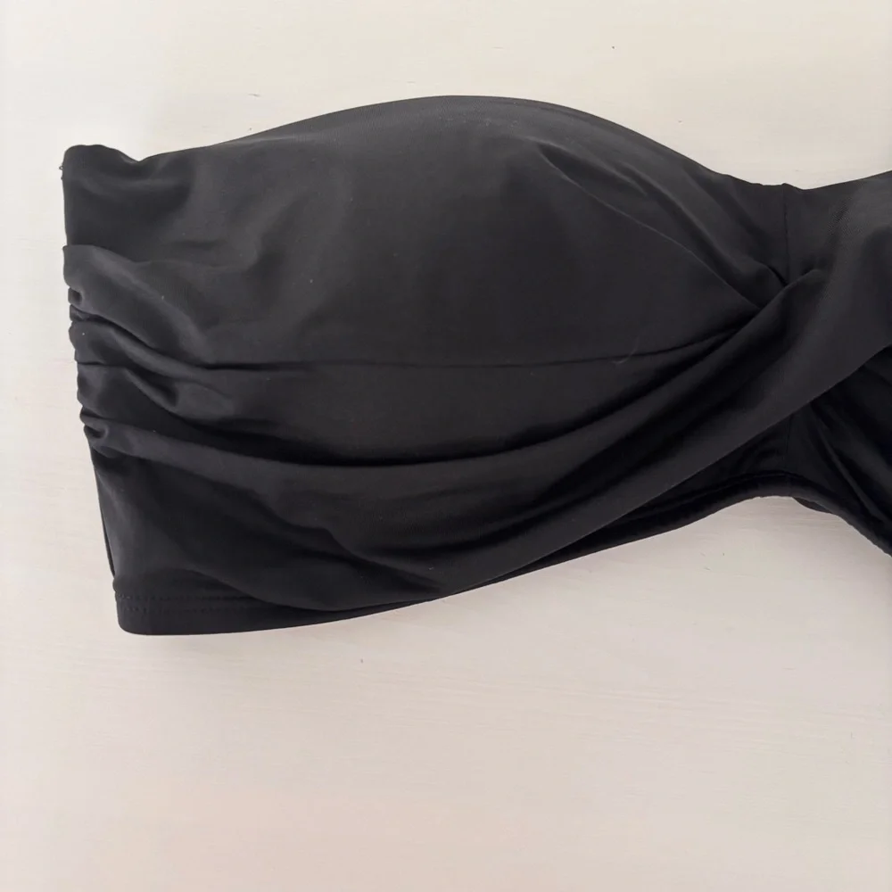 KONA SOL Twist Ruched Bandeau Bikini Top Sz L NWT - Picture 4 of 10